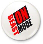 printfashion Beast mode ON! - Kitűző, hűtőmágnes - Fehér (3087873)