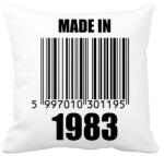 printfashion Made in 1983 - Párnahuzat, Díszpárnahuzat - Fehér (11780561)