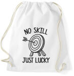 printfashion No skill just lucky - Sportzsák, Tornazsák - Fehér (13257667)