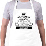 printfashion Gratulálok sikerült megtalálnod a legjobb asztalost - Kötény - Fehér (14587479)