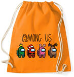 printfashion Among us xmas - Sportzsák, Tornazsák - Narancssárga (5657351)