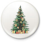 printfashion Karácsonyfánk - Kitűző, hűtőmágnes - Fehér (10154875)