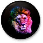 printfashion Oroszlan art - Kitűző, hűtőmágnes - Fekete (10596906)