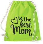 printfashion Legjobb Anyuka - Sportzsák, Tornazsák - Limezöld (330624)