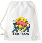 printfashion our team csapatpóló - Sportzsák, Tornazsák - Fehér (15927897)