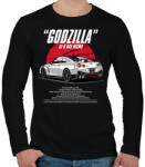 printfashion Nissan GTR R35 Nismo - Férfi hosszú ujjú póló - Fekete (7051691)