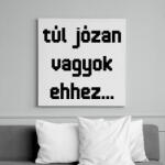 printfashion túl józan vagyok ehhez. . . - Vászonkép - Fehér (16339678)