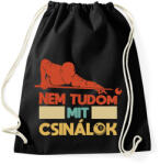 printfashion Nem tudom - Biliárd - Sportzsák, Tornazsák - Fekete (11790012)