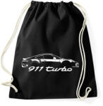 printfashion Porsche 911 turbo - Sportzsák, Tornazsák - Fekete (912057)