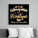 printfashion Hercegnőből királynő - Vászonkép - Fekete (13157620)