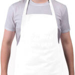 printfashion Februári férfiak a legerősebbek - Kötény - Fehér (4905403)