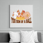 printfashion Labdajátékos - Vászonkép - Fehér (12660213)