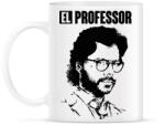 printfashion A nagy pénzrablás - EL PROFESSOR - Bögre - Fehér (5344793)