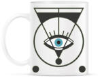 printfashion Spiritual eye - mindent látó szem - Bögre - Fehér (4610868)