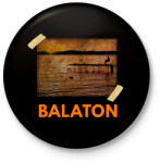 printfashion balatoni naplemente - Kitűző, hűtőmágnes - Fekete (3097555)