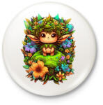 printfashion Erdei manó - Kitűző, hűtőmágnes - Fehér (15943018)