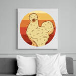 printfashion Gatyás pipi - Vászonkép - Fehér (13391886)