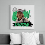printfashion Dustin - Stranger Things - Vászonkép - Fehér (11606871)