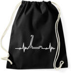 printfashion Scooter heart - Sportzsák, Tornazsák - Fekete (13820421)
