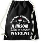 printfashion Tutira le akarod nyelni. . . - Sportzsák, Tornazsák - Fekete (2693253)