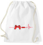 printfashion Gamer Life - Sportzsák, Tornazsák - Fehér (14031351)