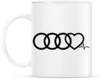 printfashion AUDI Love - Bögre - Fehér (789676)