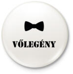 printfashion Vőlegény - Kitűző, hűtőmágnes - Fehér (5463009)