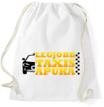 printfashion Legjobb taxis apuka - Sportzsák, Tornazsák - Fehér (7558590)
