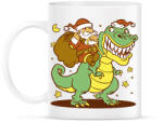 printfashion Télapó dínó háton - Bögre - Fehér (14611717)