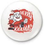printfashion Merry Kickmas - Kitűző, hűtőmágnes - Fehér (14674279)
