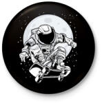 printfashion űrhajós - Kitűző, hűtőmágnes - Fekete (13696086)