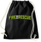 printfashion Fire and Rescue - Sportzsák, Tornazsák - Fekete (458254)
