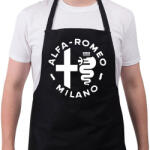 printfashion Alf'a Romeo Milano - Kötény - Fekete (4931653)