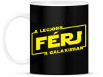 printfashion A legjobb férj a galaxisban - Bögre - Fekete (1001422)