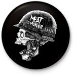printfashion Meat is murder - Kitűző, hűtőmágnes - Fekete (3090636)