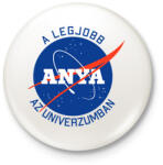 printfashion Nasa Anya - Kitűző, hűtőmágnes - Fehér (7050650)