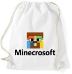 printfashion Minecrosoft - Sportzsák, Tornazsák - Fehér (831545)