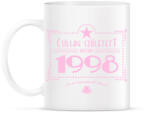 printfashion csillag-1998-pink - Bögre - Fehér (790844)