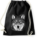 printfashion Farkas (fekete-fehér újság) - Sportzsák, Tornazsák - Fekete (14448082)