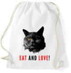 printfashion Eat and love - Sportzsák, Tornazsák - Fehér (1452737)