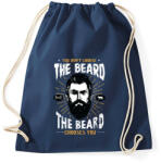 printfashion A szakáll választ téged! - Sportzsák, Tornazsák - Sötétkék (121105)