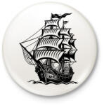 printfashion hajó - Kitűző, hűtőmágnes - Fehér (16154467)