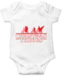 printfashion Stranger Things Karácsony piros - Baba Body - Fehér (5255058)