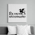 printfashion Én vagyok a házisárkány-Páros póló - Vászonkép - Fehér (16804522)
