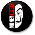 printfashion La Casa de Papel - A nagy pénzrablás - Money Heist - Kitűző, hűtőmágnes - Fekete (5794160)