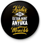 printfashion Audis Anyuka - Kitűző, hűtőmágnes - Fekete (4820537)