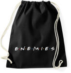 printfashion Ellenségek - Jóbarátok paródia - Sportzsák, Tornazsák - Fekete (911309)