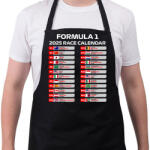 printfashion Forma 1 2025 versenynaptár - Kötény - Fekete (16849070)
