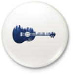 printfashion Ukulele - Kitűző, hűtőmágnes - Fehér (11713414)