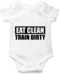 printfashion EAT CLEAN TRAIN DIRTY - Baba Body - Fehér (1329370)